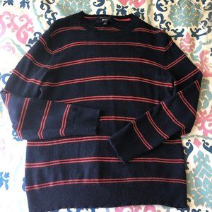Navy and Red Striped Banana Republic Wool Sweater
